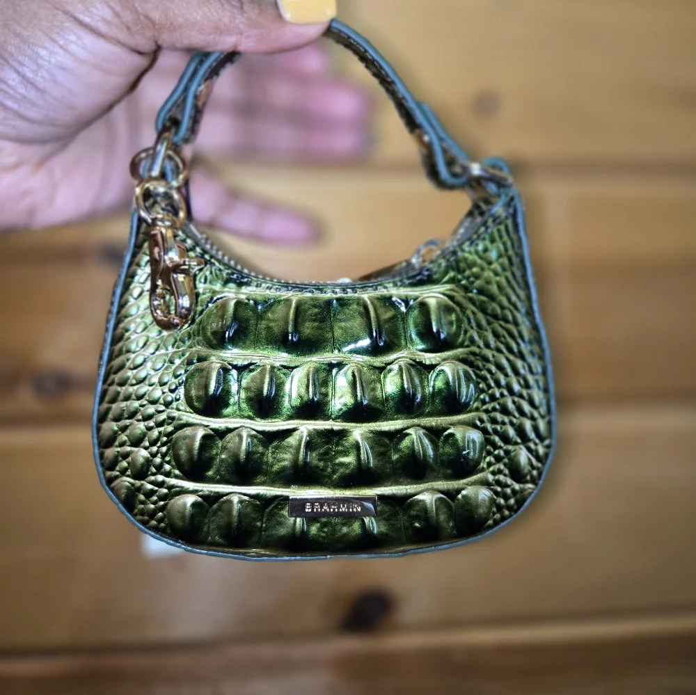 Brahmin Lollie Matcha Charm Handbag NWT